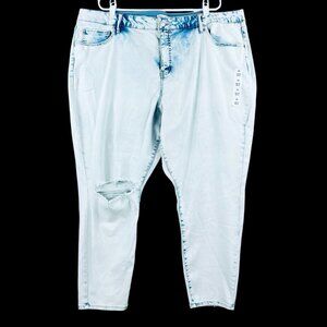 AVA & VIV Women's Light Blue Skinny Distressed Denim Jeans‎ Size 26R Stretch NWT
